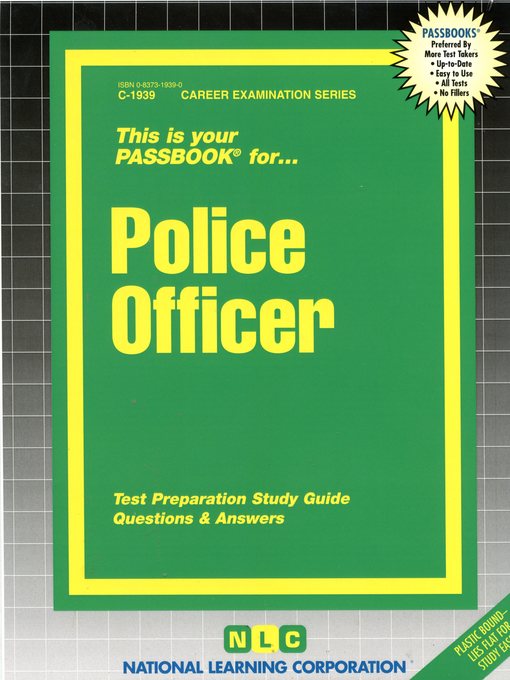 Title details for Police Officer by National Learning Corporation - Available